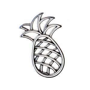 Pendentif ananas 40x25mm ARGENTÉ VIEILLI x1