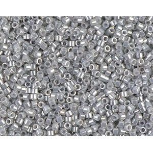 DB0252 Delica Miyuki 11/0 Opaque White Gold Luster Gray x 7g
