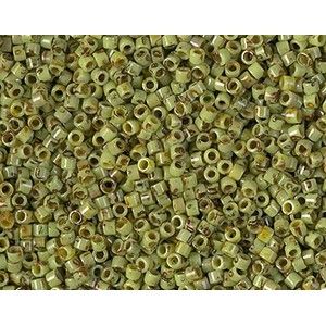 DB2265 Delica Miyuki 11/0 Key Lime Picasso x 7g