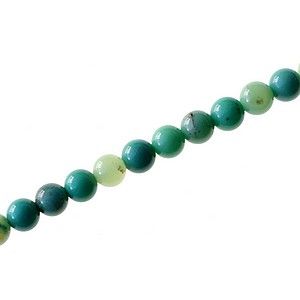 Green Grass Agate 4mm le fil