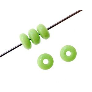 Rondelle 5mm VERT POMME x30