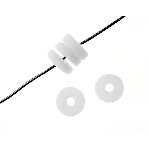 Rondelle 6.5mm BLANC x30