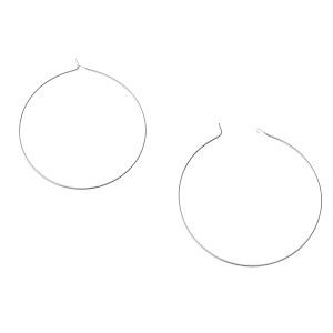 Créoles fines 25mm Argent 925 x2