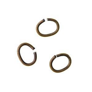 Anneau ovale GM 4x5mm ép.0.7mm LAITON VIEILLI x20