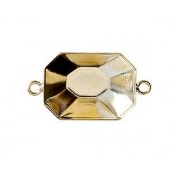 Stick-on support for rectangle cabochon 18x13mm GOLD COLOR x1