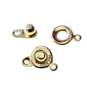 Fermoir pression 9x16mm DORÉ