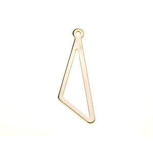 Pendentif losange allongé 3/4 évidé 36x16.5mm DORÉ x1