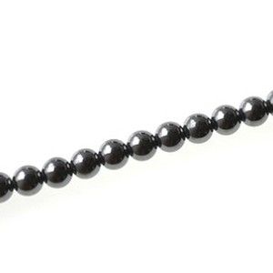 Hématite ronde 6mm, fil de 40cm x1