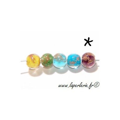 Ronde pluie d'aventurine 8mm AMETHYST  - 1