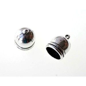 Cloche pour pompon 12x8mm ARGENTÉ