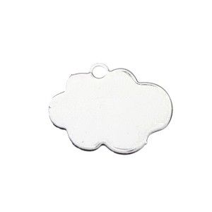 Breloque nuage 20 x 16mm ARGENTÉ x1