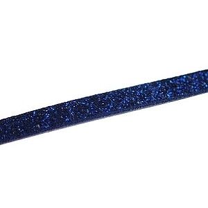 Cordon plat synthétique pailleté 5mm MONTANA x60cm