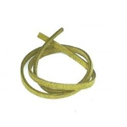 Suede cord 3x1mm APPLE GREEN x2m