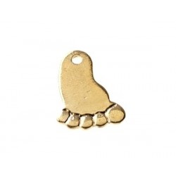 Foot Charm 17 x12mm Gold Plated 5 Microns x1