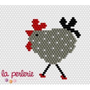 Tuto poule en brick stich