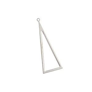 Breloque triangle allongé évidé  25 x 8.7mm  Argent 925 x1