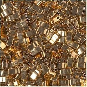 Half Tila 191 24Kt Gold Plated x 3g