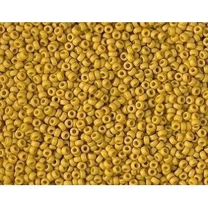 Rocaille 15/0 Miyuki 1233 Matte Opaque Mustard x7g
