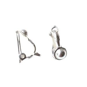 Clip demi sphère + anneau Argent 925 Italien x2  - 1