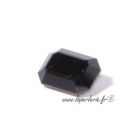 Cabochon rectangle 4610 10X14mm JET  - 1