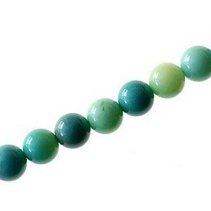 Green Grass Agate 8mm le fil