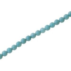 Ronde 4mm AMAZONITE BLEU x1 fil de 40cm