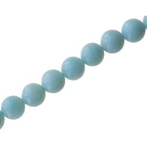 Ronde 8mm AMAZONITE BLEU x1 fil de 40cm