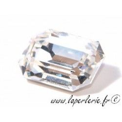 Rectangle cabochon 4610 13X18mm CRYSTAL
