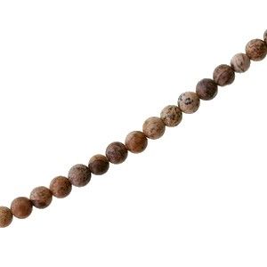 Ronde 4mm JASPE PAYSAGE x1 fil de 40cm