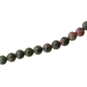 Ronde 6mm JASPE UNAKITE x1 fil de 40cm