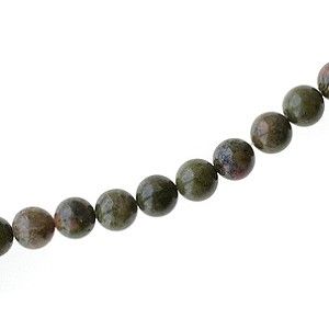 Ronde 6mm JASPE UNAKITE x1 fil de 40cm