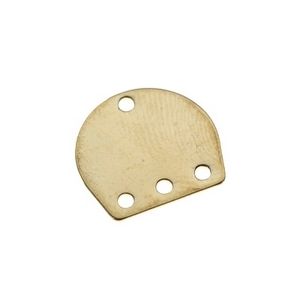 Intercalaire Fer à Cheval 4 trous 14x13mm DORÉ x1