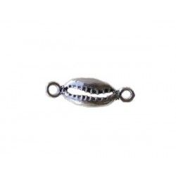 Cowry Spacer 15x5.6mm Sterling Silver 925 x1