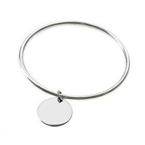 Jonc avec Médaille 62mm ARGENT 925 x1