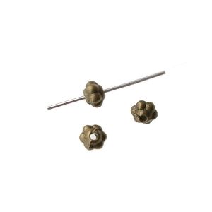 Toupie Boules 4.5x3.6mm LAITON VIEILLI x10