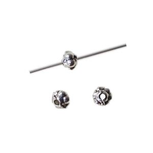 Toupie Boules 4.5x3.6mm ARGENTÉ VIEILLI x10