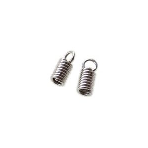 Embout pour Cordon 2mm ACIER INOXYDABLE x2