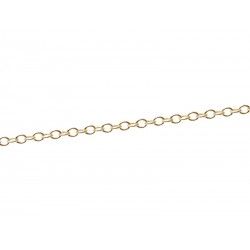 Serpentine Chain 0.7mm GOLD FILLED 14cts x20cm