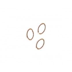 Oval Ring 5.2x3.3mm GOLD FILLED 14cts x4