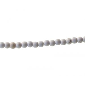 Ronde Façon Howlite 4mm IVOIRE