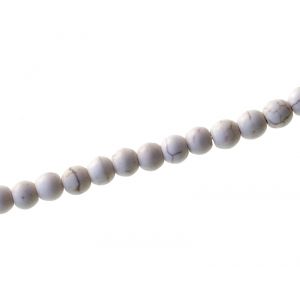 Ronde Façon Howlite 6mm IVOIRE