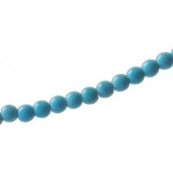 Ronde Façon Howlite 6mm TURQUOISE
