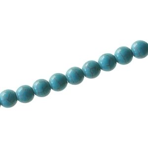 Ronde Façon Howlite 8mm TURQUOISE