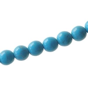 Ronde Façon Howlite 8mm TURQUOISE