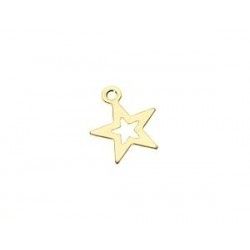 Star Charm 8x9.5mm GOLD FILLED 14cts x1