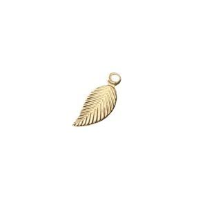 Breloque Feuille 5 x 12 mm GOLD FILLED 14cts x1