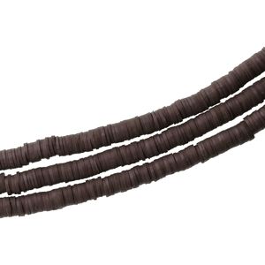 Rondelles Heishi 6x1mm CAFÉ x1 fil de 40cm