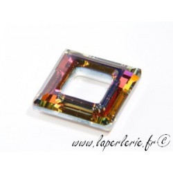 Square hollowed 4439 14mm CRYSTAL VOLCANO