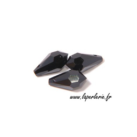 Goutte 6000 11x5.5mm JET x8  - 1