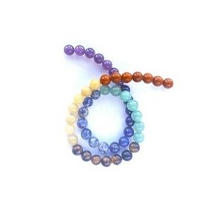 Ronde 6mm Les 7 chakras x1 fil de 40cm